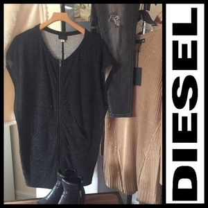 | Diesel | zip sleeveless sweatshirt |
